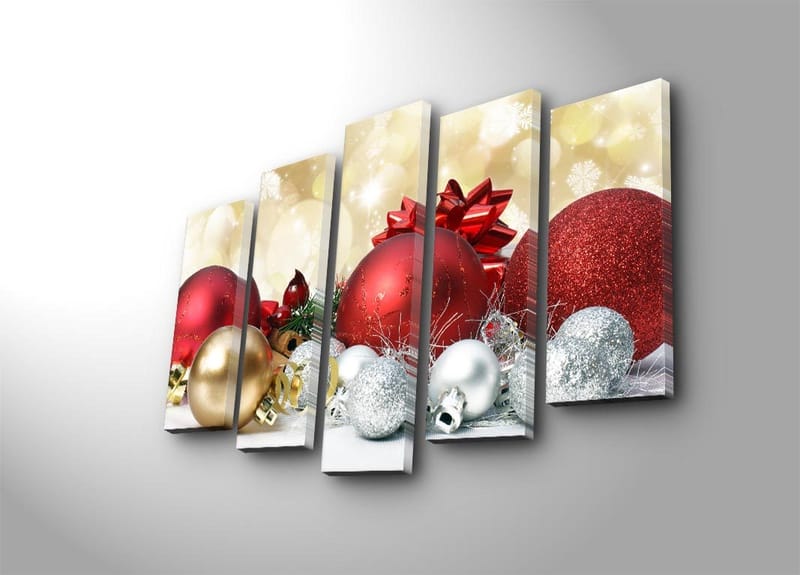 Dekorativ Canvastavla 5-Delar 19x70 cm - Flerfärgad - Inredning - Tavlor & konst - Canvastavlor