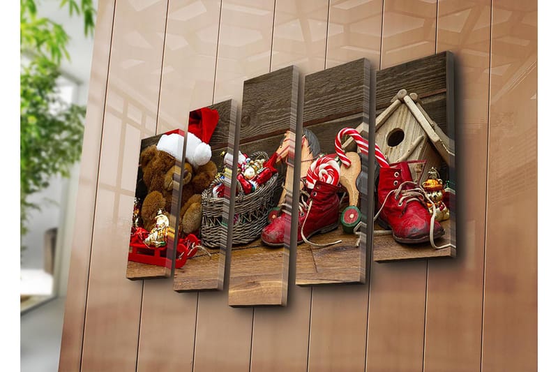 Dekorativ Canvastavla 5-Delar 19x70 cm - Flerfärgad - Inredning - Tavlor & konst - Canvastavlor