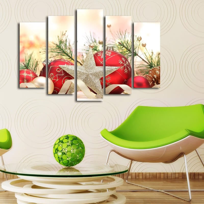 Dekorativ Canvastavla 5-Delar 19x70 cm - Flerfärgad - Inredning - Tavlor & konst - Canvastavlor