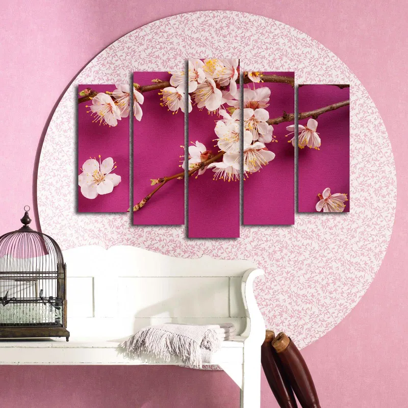 Dekorativ Canvastavla 5-Delar 70x19 cm - Flerfärgad - Inredning - Tavlor & konst - Canvastavlor