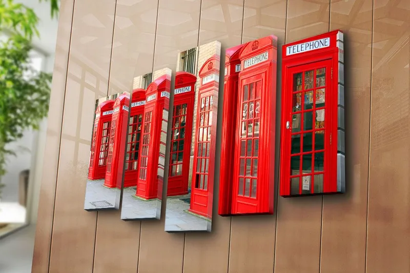 Dekorativ Canvastavla 5-Delar 70x19 cm - Flerfärgad - Inredning - Tavlor & konst - Canvastavlor