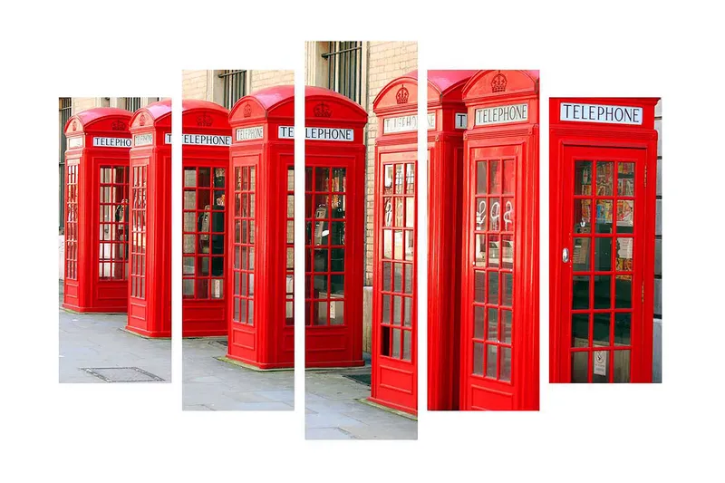 Dekorativ Canvastavla 5-Delar 70x19 cm - Flerfärgad - Inredning - Tavlor & konst - Canvastavlor