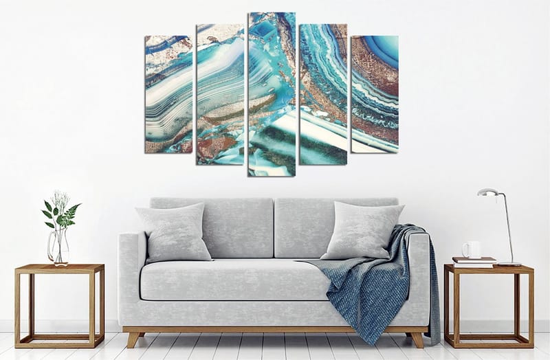 Dekorativ Canvastavla 5-Delar 70x20 cm - Flerfärgad - Inredning - Tavlor & konst - Canvastavlor