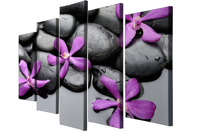 Dekorativ Canvastavla 5-Delar 70x20 cm - Flerfärgad - Inredning - Tavlor & konst - Canvastavlor