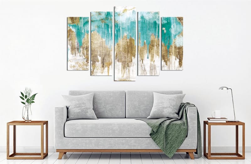 Dekorativ Canvastavla 5-Delar 70x20 cm - Flerfärgad - Inredning - Tavlor & konst - Canvastavlor