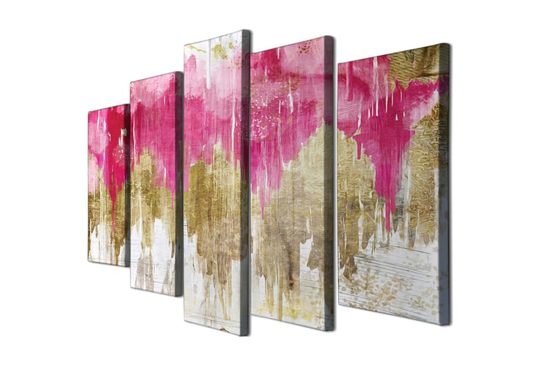 Dekorativ Canvastavla 5-Delar 70x20 cm - Flerfärgad - Inredning - Tavlor & konst - Canvastavlor