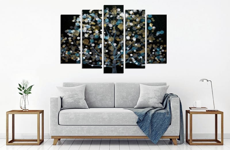 Dekorativ Canvastavla 5-Delar 70x20 cm - Flerfärgad - Inredning - Tavlor & konst - Canvastavlor