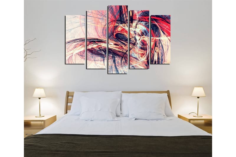 Dekorativ Canvastavla 5-Delar 70x20 cm - Flerfärgad - Inredning - Tavlor & konst - Canvastavlor