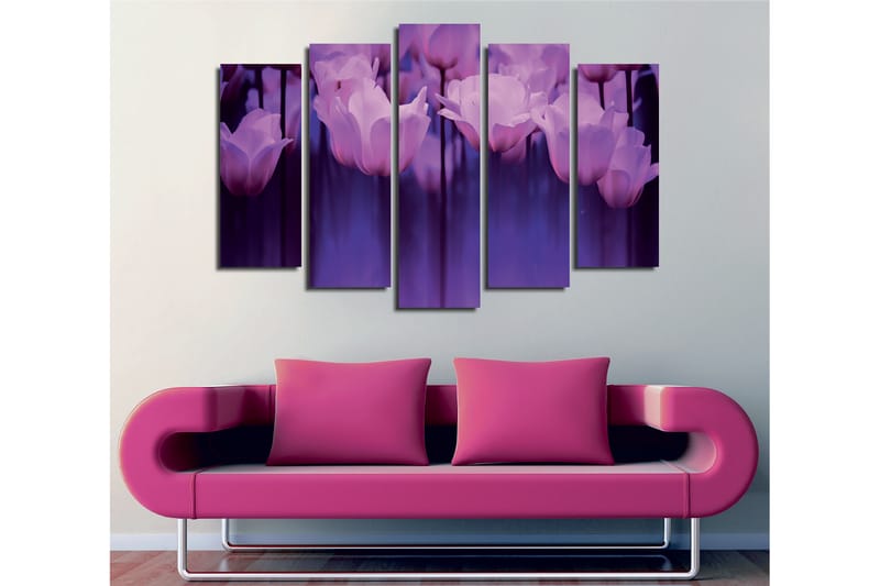 Dekorativ Canvastavla 5-Delar 70x20 cm - Flerfärgad - Inredning - Tavlor & konst - Canvastavlor