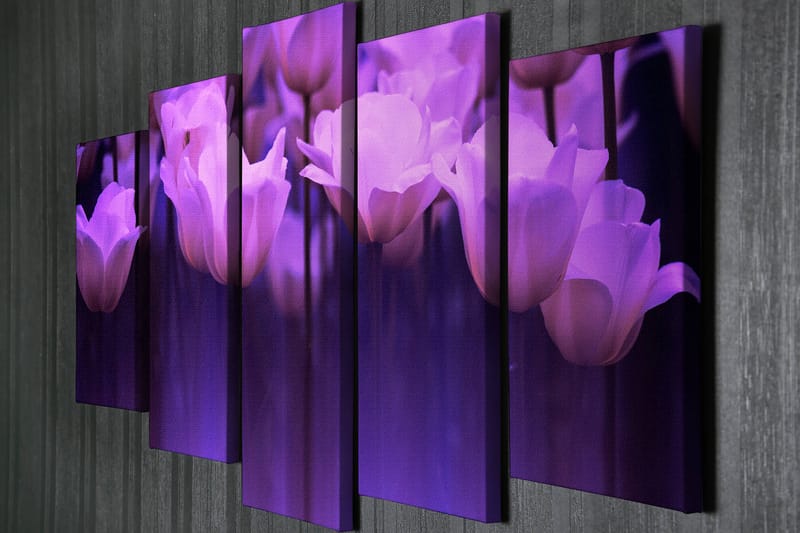 Dekorativ Canvastavla 5-Delar 70x20 cm - Flerfärgad - Inredning - Tavlor & konst - Canvastavlor