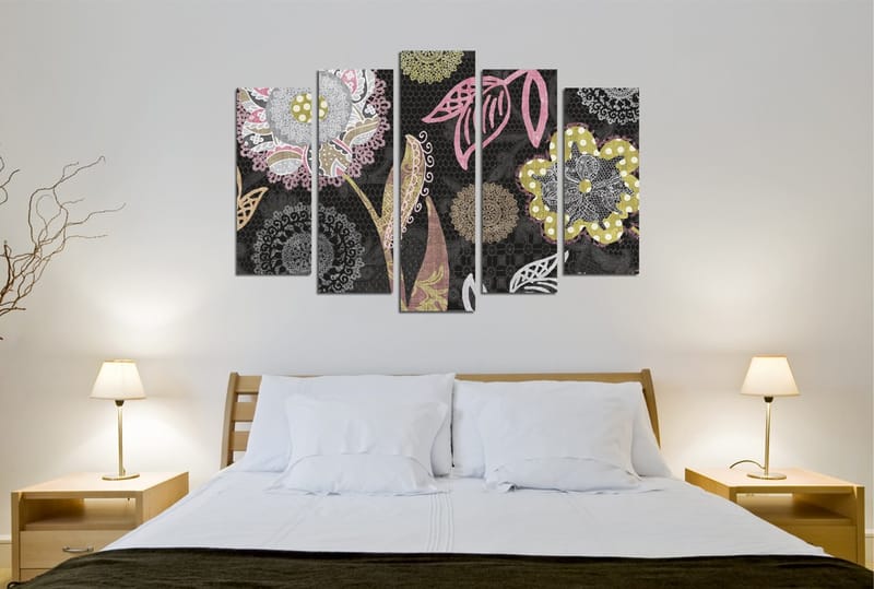 Dekorativ Canvastavla 5-Delar 70x20 cm - Flerfärgad - Inredning - Tavlor & konst - Canvastavlor