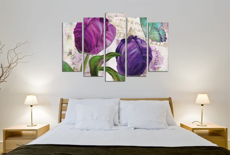 Dekorativ Canvastavla 5-Delar 70x20 cm - Flerfärgad - Inredning - Tavlor & konst - Canvastavlor