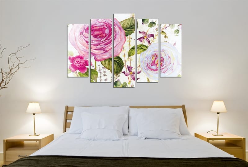 Dekorativ Canvastavla 5-Delar 70x20 cm - Flerfärgad - Inredning - Tavlor & konst - Canvastavlor