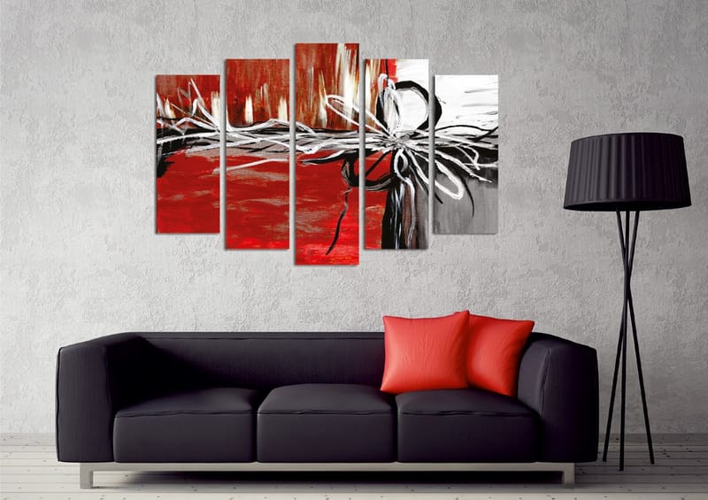 Dekorativ Canvastavla 5-Delar 70x20 cm - Flerfärgad - Inredning - Tavlor & konst - Canvastavlor