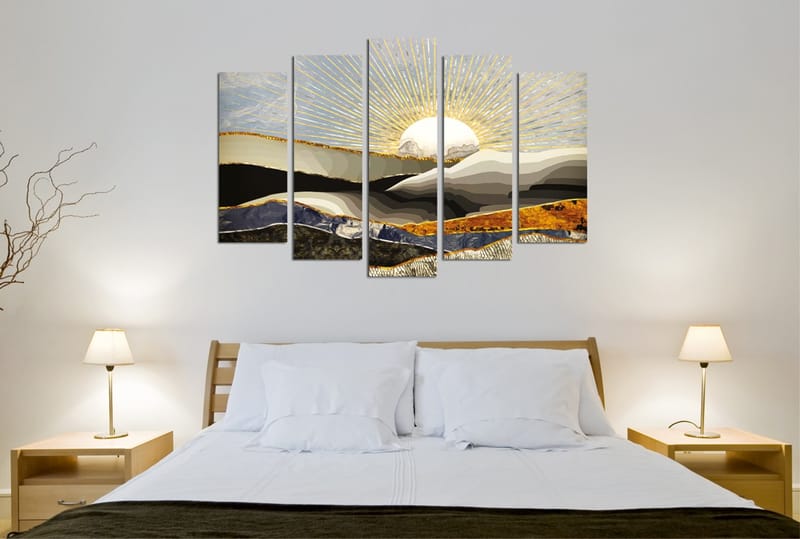 Dekorativ Canvastavla 5-Delar 70x20 cm - Flerfärgad - Inredning - Tavlor & konst - Canvastavlor