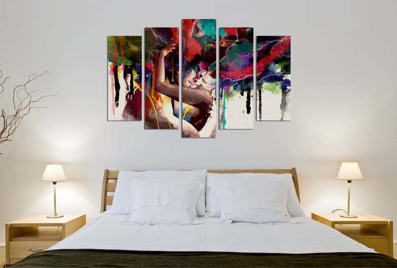 Dekorativ Canvastavla 5-Delar 70x20 cm - Flerfärgad - Inredning - Tavlor & konst - Canvastavlor