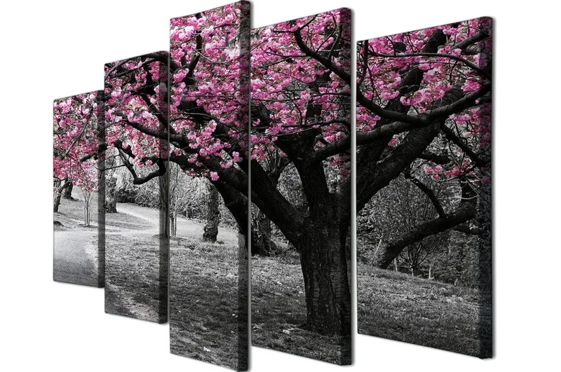 Dekorativ Canvastavla 5-Delar 70x20 cm - Flerfärgad - Inredning - Tavlor & konst - Canvastavlor