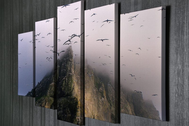 Dekorativ Canvastavla 5-Delar 70x20 cm - Flerfärgad - Inredning - Tavlor & konst - Canvastavlor