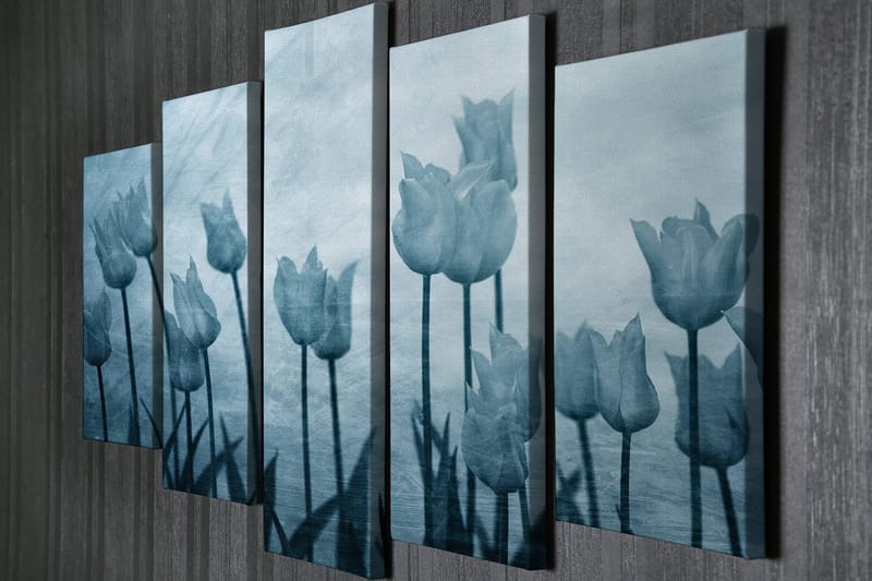 Dekorativ Canvastavla 5-Delar 70x20 cm - Flerfärgad - Inredning - Tavlor & konst - Canvastavlor