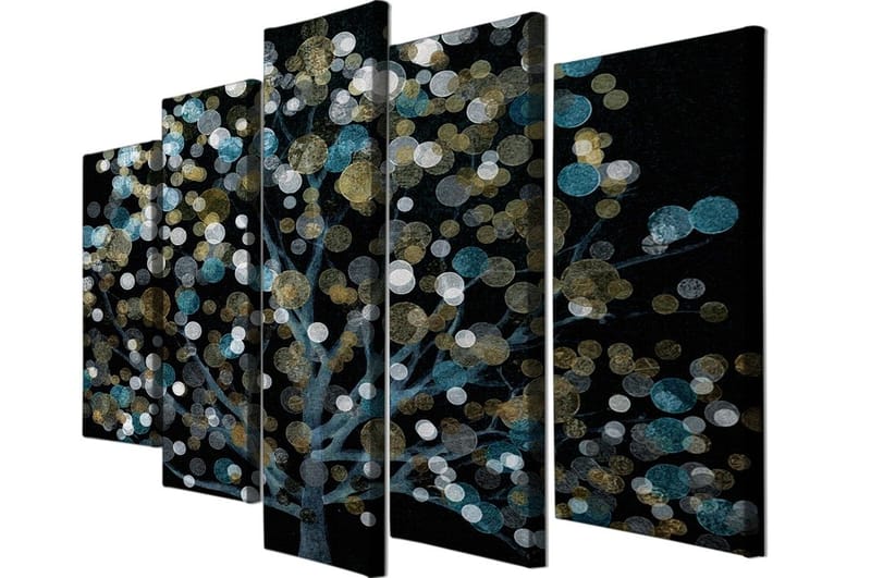 Dekorativ Canvastavla 5-Delar 70x20 cm - Flerfärgad - Inredning - Tavlor & konst - Canvastavlor