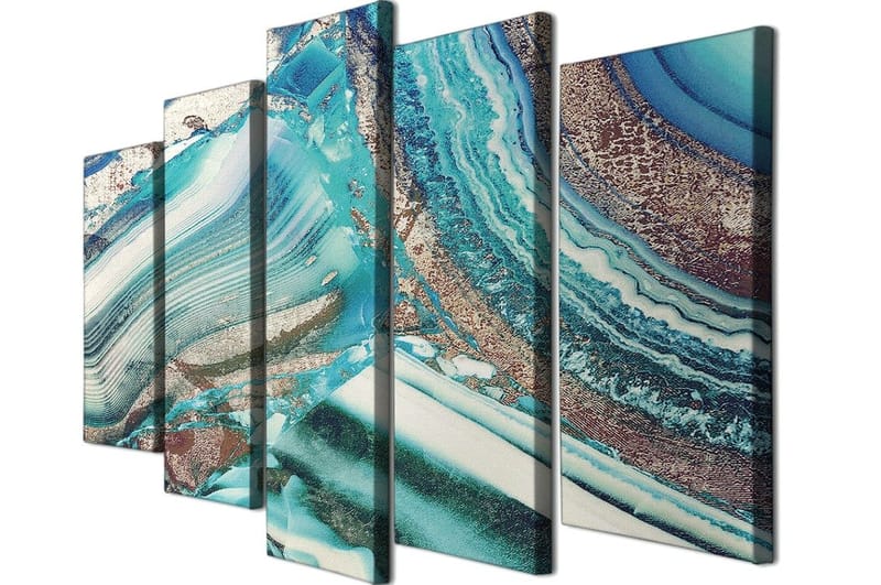 Dekorativ Canvastavla 5-Delar 70x20 cm - Flerfärgad - Inredning - Tavlor & konst - Canvastavlor