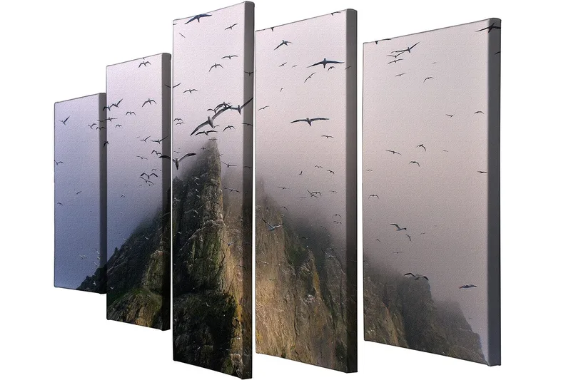 Dekorativ Canvastavla 5-Delar 70x20 cm - Flerfärgad - Inredning - Tavlor & konst - Canvastavlor