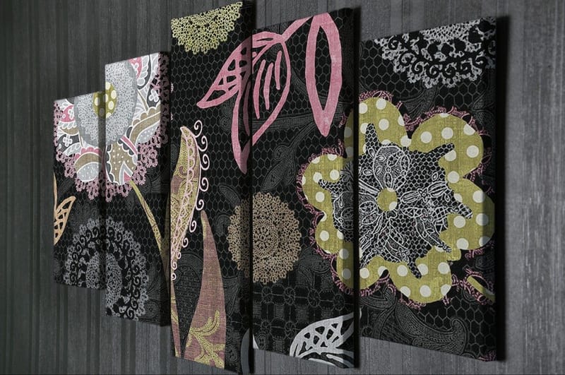 Dekorativ Canvastavla 5-Delar 70x20 cm - Flerfärgad - Inredning - Tavlor & konst - Canvastavlor