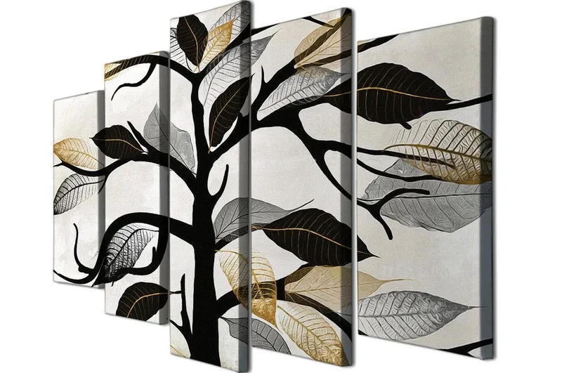 Dekorativ Canvastavla 5-Delar 70x20 cm - Flerfärgad - Inredning - Tavlor & konst - Canvastavlor