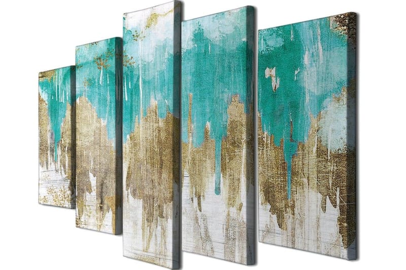 Dekorativ Canvastavla 5-Delar 70x20 cm - Flerfärgad - Inredning - Tavlor & konst - Canvastavlor
