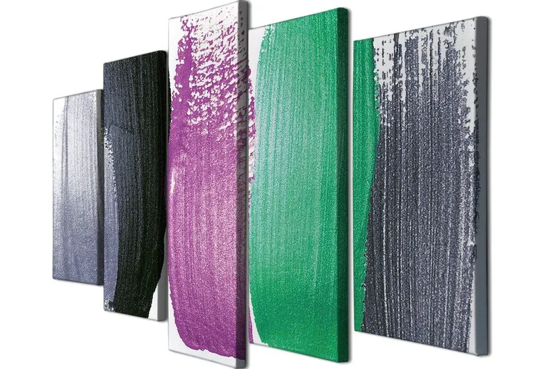 Dekorativ Canvastavla 5-Delar 70x20 cm - Flerfärgad - Inredning - Tavlor & konst - Canvastavlor