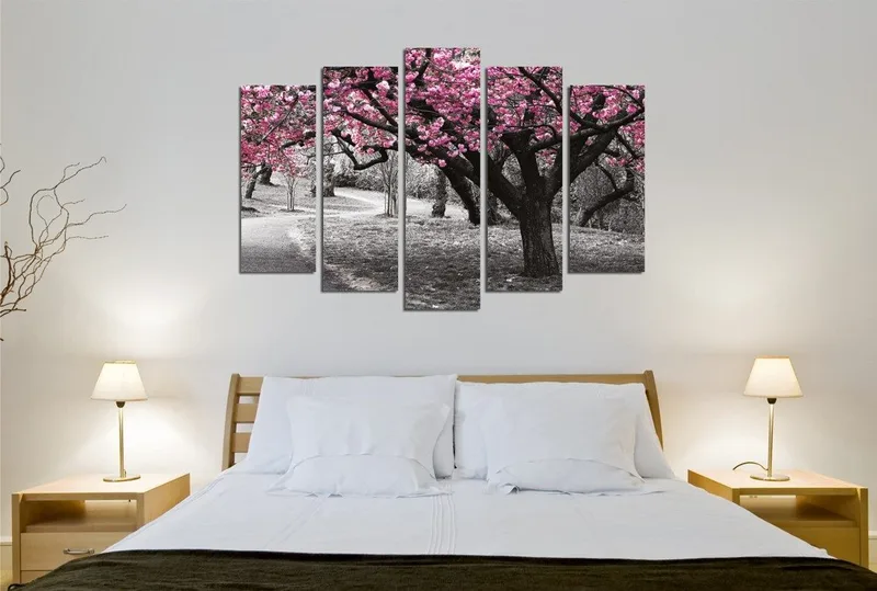 Dekorativ Canvastavla 5-Delar 70x20 cm, Flerfärgad