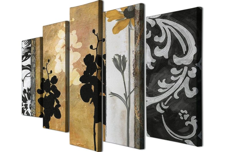 Dekorativ Canvastavla 5-Delar 70x20 cm - Flerfärgad - Inredning - Tavlor & konst - Canvastavlor