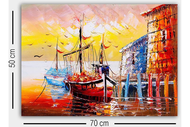 Dekorativ Canvastavla 50x70 cm - Flerfärgad - Inredning - Tavlor & konst - Canvastavlor