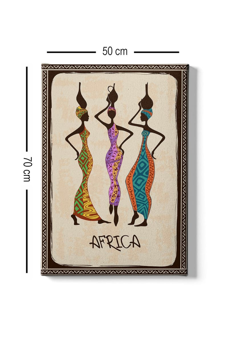 Dekorativ Canvastavla 50x70 cm - Flerfärgad - Inredning - Tavlor & konst - Canvastavlor