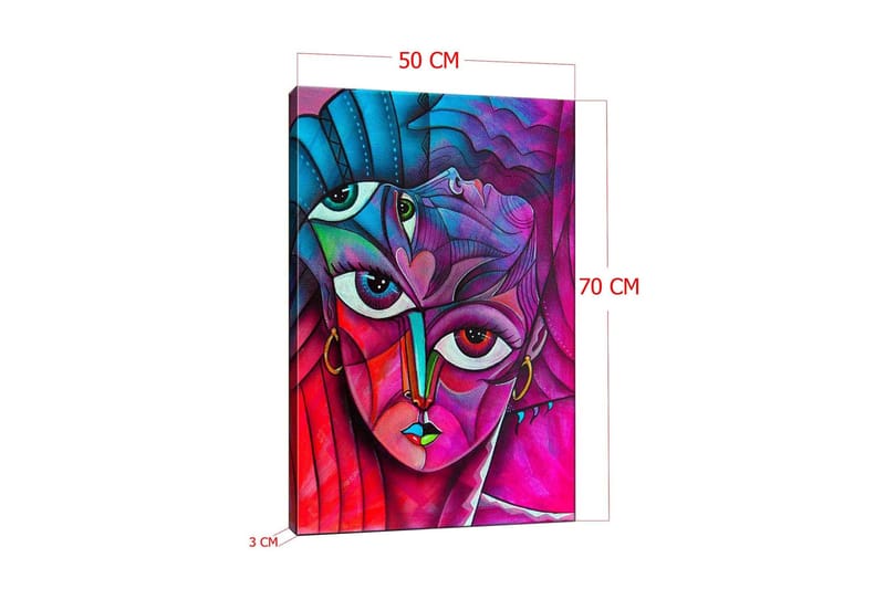 Dekorativ Canvastavla 50x70 cm - Flerfärgad - Inredning - Tavlor & konst - Canvastavlor