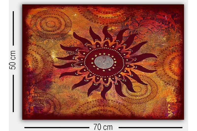 Dekorativ Canvastavla 50x70 cm - Flerfärgad - Inredning - Tavlor & konst - Canvastavlor