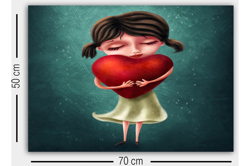 Dekorativ Canvastavla 50x70 cm - Flerfärgad - Inredning - Tavlor & konst - Canvastavlor