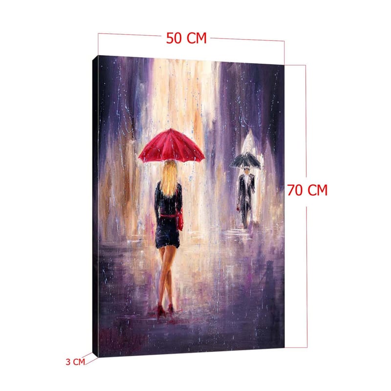 Dekorativ Canvastavla 50x70 cm - Flerfärgad - Inredning - Tavlor & konst - Canvastavlor