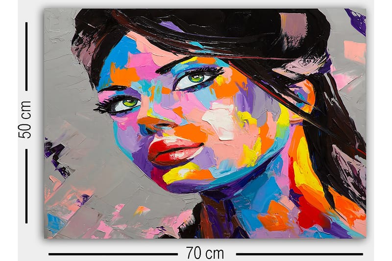 Dekorativ Canvastavla 50x70 cm - Flerfärgad - Inredning - Tavlor & konst - Canvastavlor