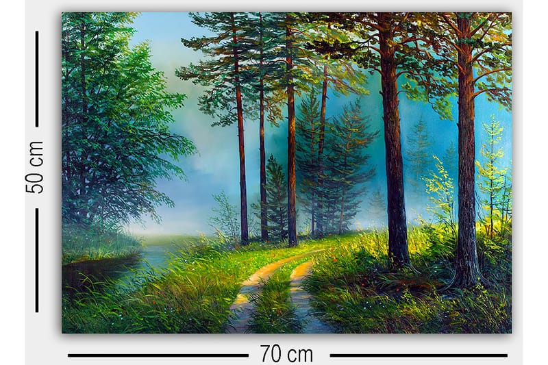 Dekorativ Canvastavla 50x70 cm - Flerfärgad - Inredning - Tavlor & konst - Canvastavlor
