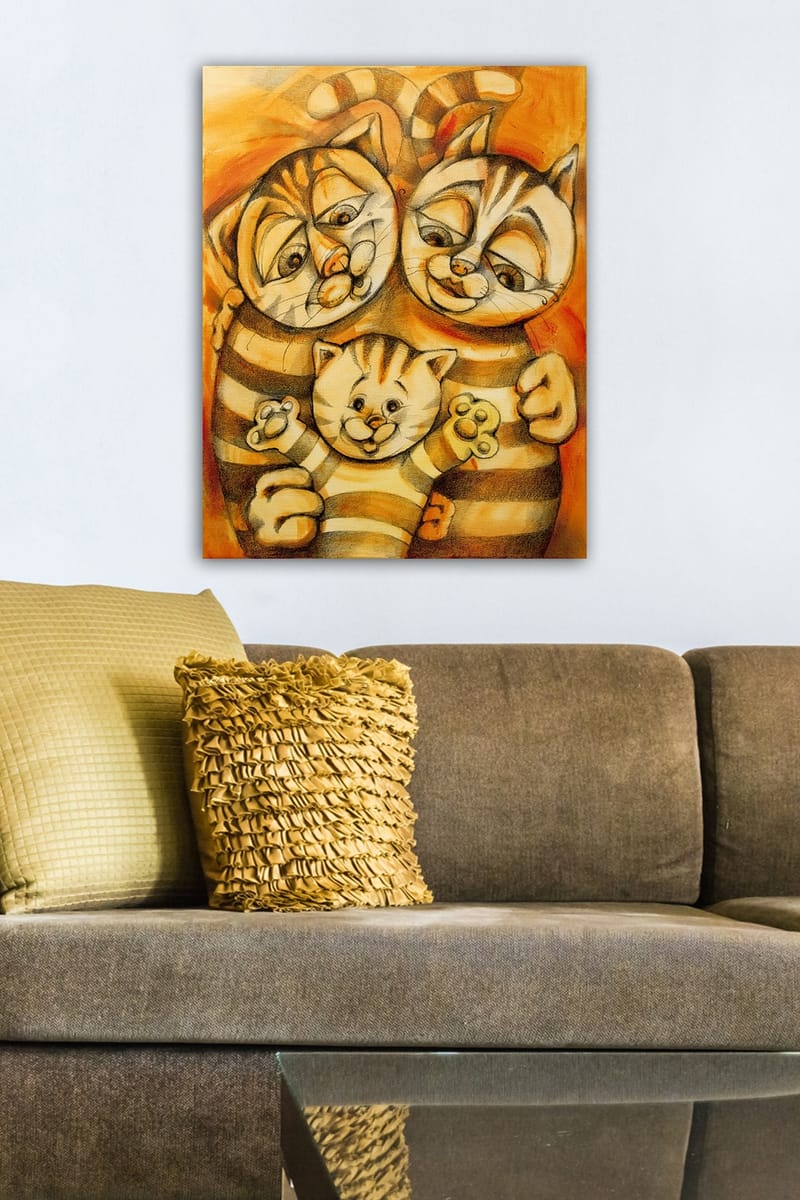 Dekorativ Canvastavla 50x70 cm - Flerfärgad - Inredning - Tavlor & konst - Canvastavlor