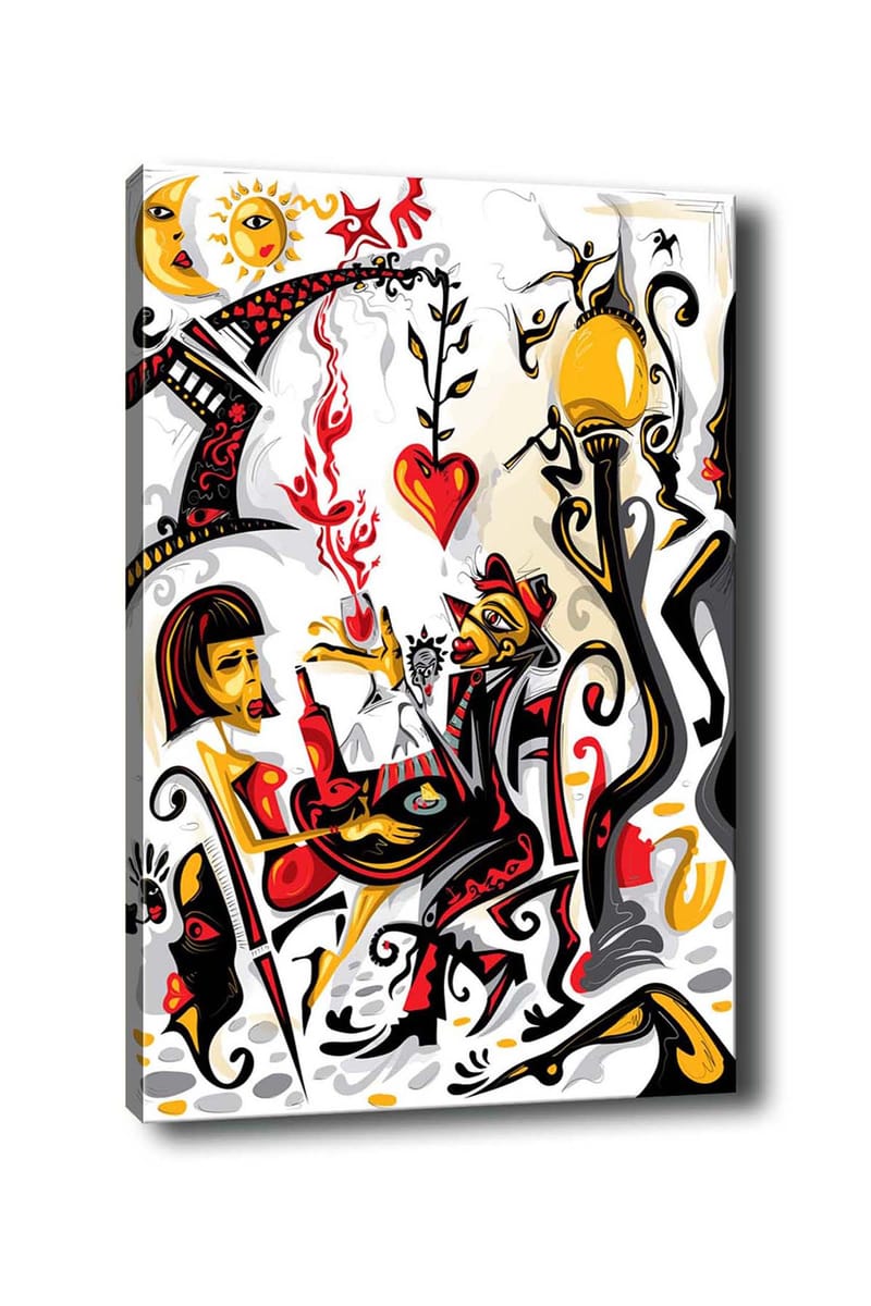 Dekorativ Canvastavla 50x70 cm - Flerfärgad - Inredning - Tavlor & konst - Canvastavlor