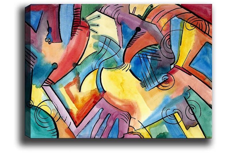 Dekorativ Canvastavla 50x70 cm - Flerfärgad - Canvastavlor