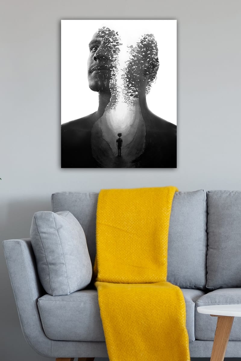 Dekorativ Canvastavla 50x70 cm - Flerfärgad - Inredning - Tavlor & konst - Canvastavlor