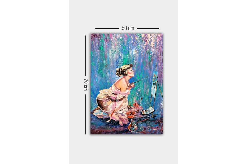 Dekorativ Canvastavla 50x70 cm - Flerfärgad - Inredning - Tavlor & konst - Canvastavlor