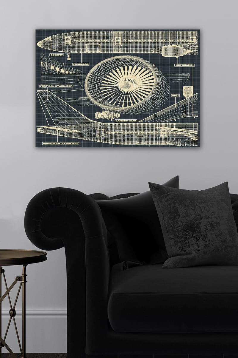 Dekorativ Canvastavla 50x70 cm - Flerfärgad - Inredning - Tavlor & konst - Canvastavlor