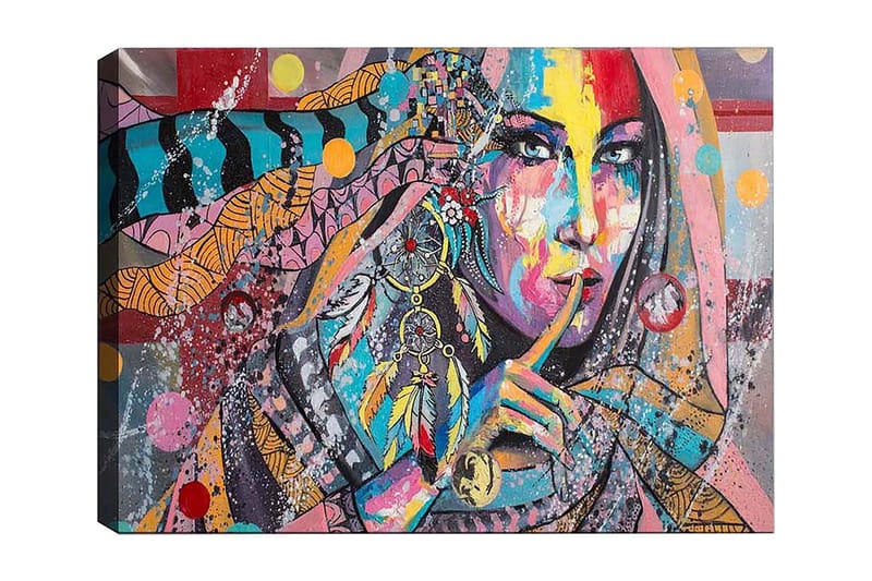 Dekorativ Canvastavla 50x70 cm - Flerfärgad - Inredning - Tavlor & konst - Canvastavlor