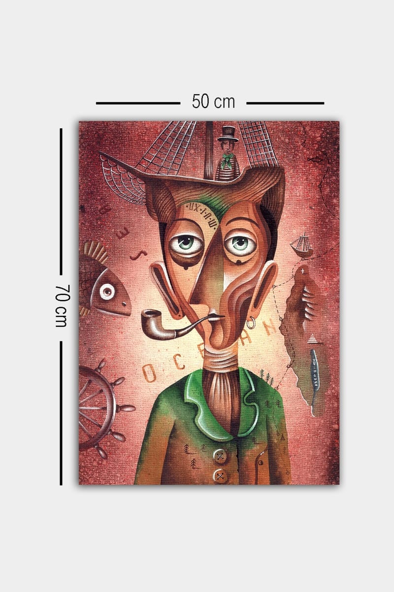 Dekorativ Canvastavla 50x70 cm - Flerfärgad - Inredning - Tavlor & konst - Canvastavlor