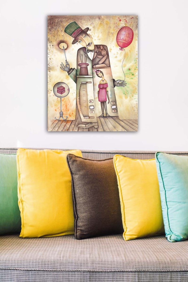 Dekorativ Canvastavla 50x70 cm - Flerfärgad - Inredning - Tavlor & konst - Canvastavlor