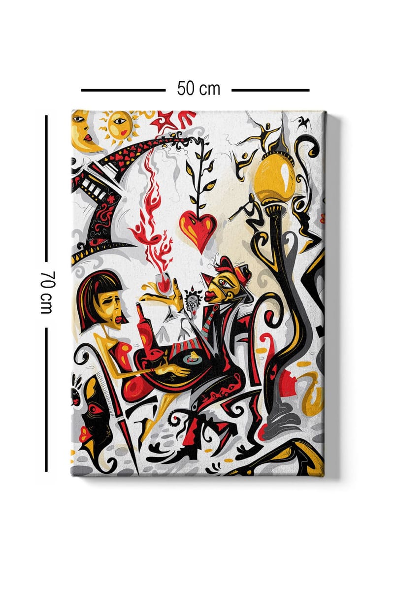 Dekorativ Canvastavla 50x70 cm - Flerfärgad - Inredning - Tavlor & konst - Canvastavlor